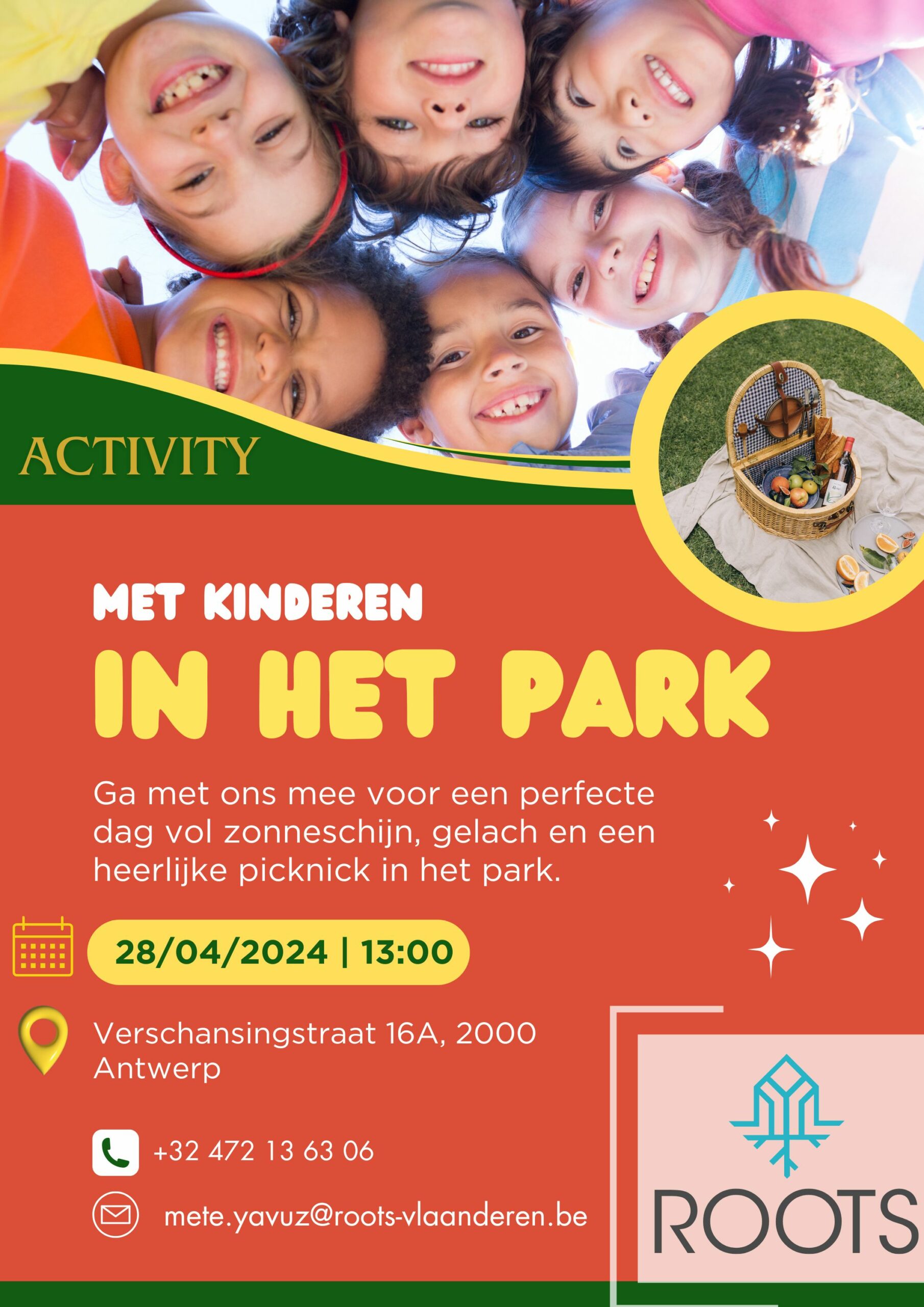 Met de kinderen in het park            - ROOTS Vlaanderen
